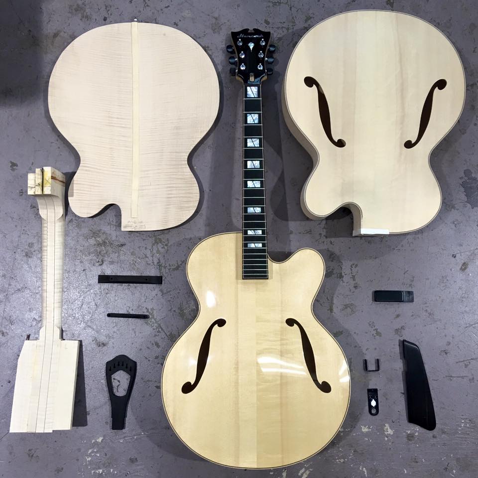 Hancock Archtop Guitars - Progress of 2016 Collection