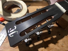Headstock of 000 Model Made at Guitar Course