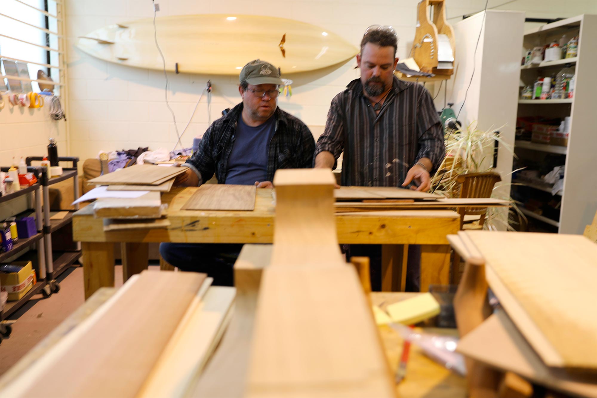 Brothers Bear and Ryan starting their guitar making journey