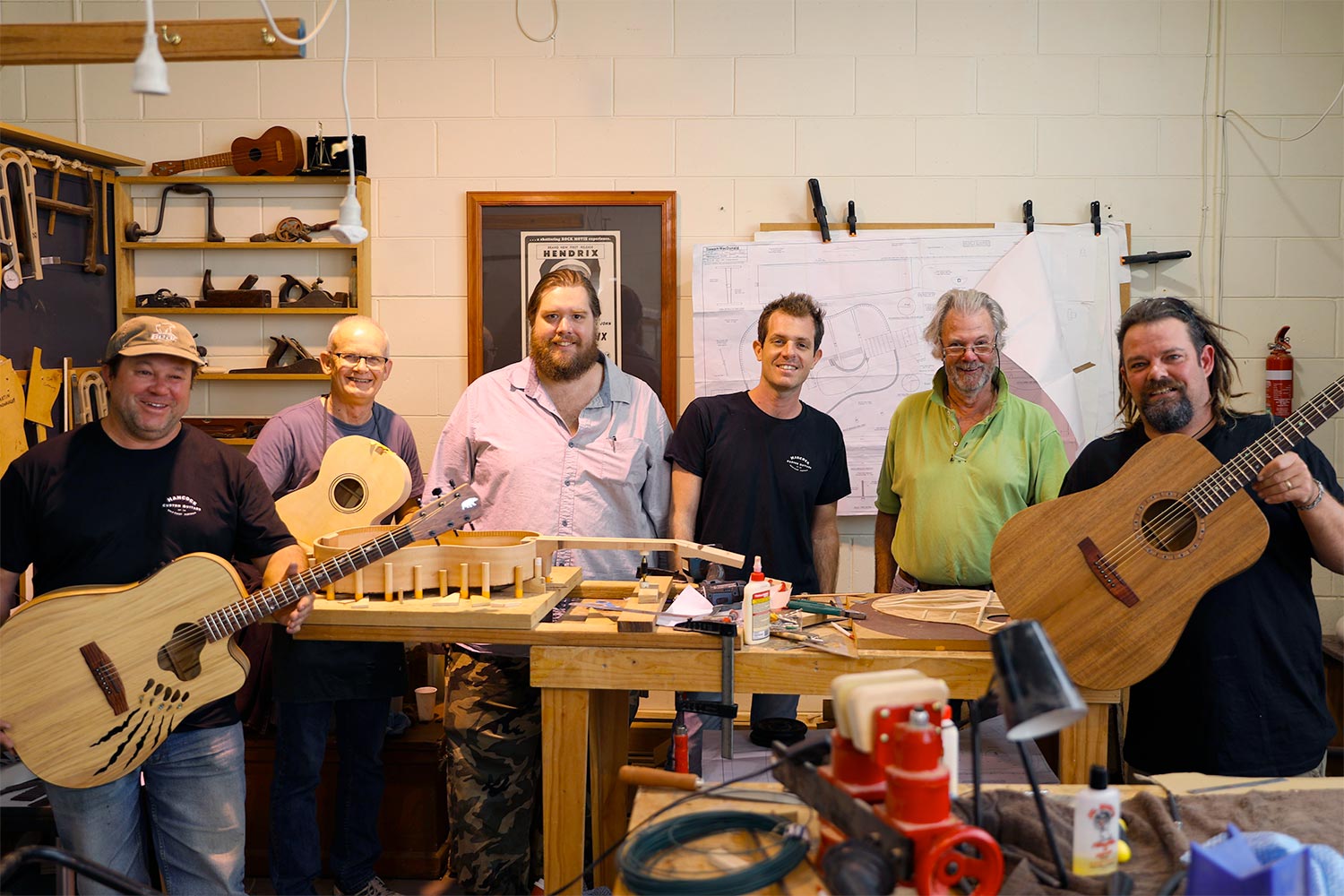 Hancock Guitar Making Course August 2019 Class