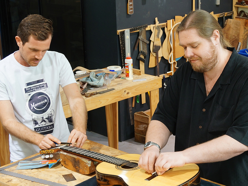 Dane and Sean Hancock in Bundall, Gold Coast Workshop