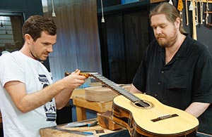 Dane and Sean Hancock Guitar Making Teachers